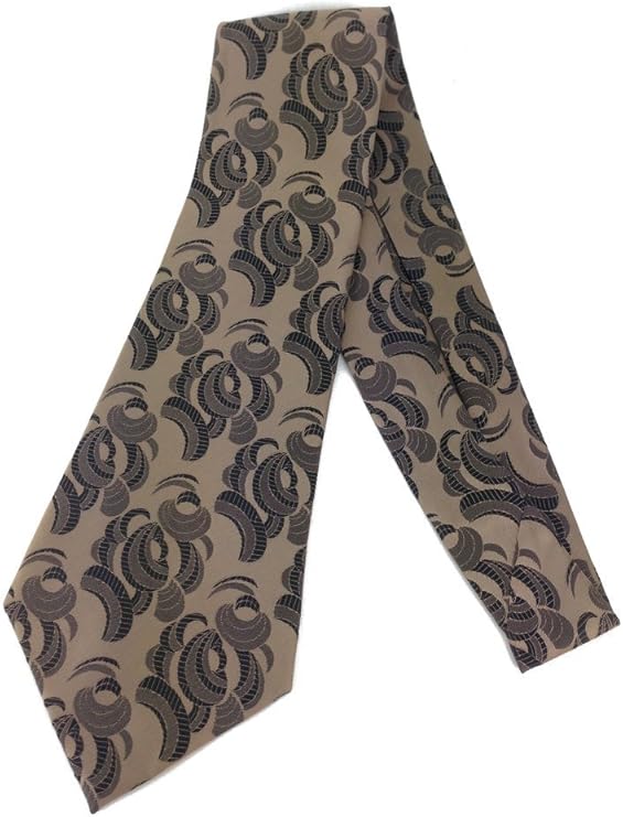 碎花青铜复古领带 - 提花编织宽短筒领带 艺术装饰