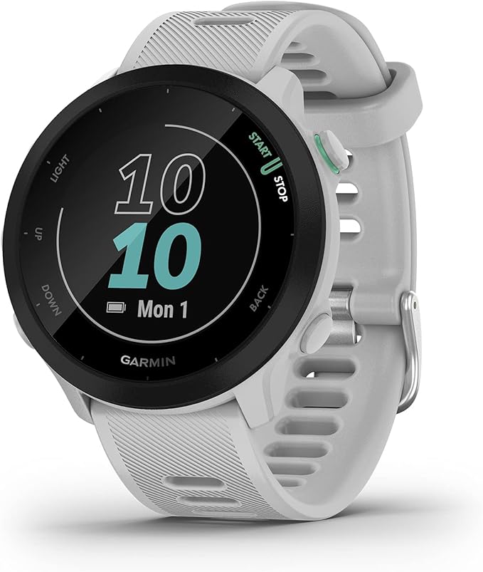 garmin 佳明 forerunner 55 gps 跑步智能手表,白石色