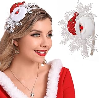 gortin led 圣诞发箍圣诞发光雪花发箍圣诞头饰节日派对发饰