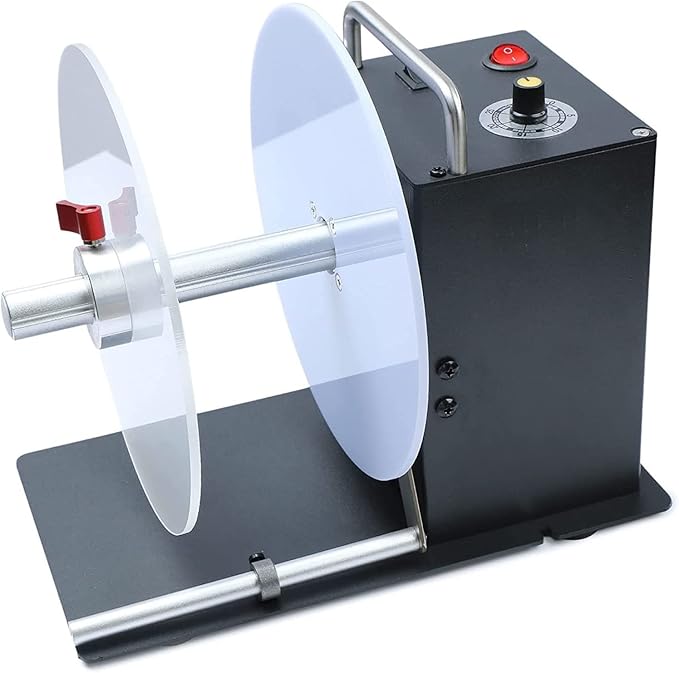 自动标签回卷机,倒带可调节核心支架和无限变速