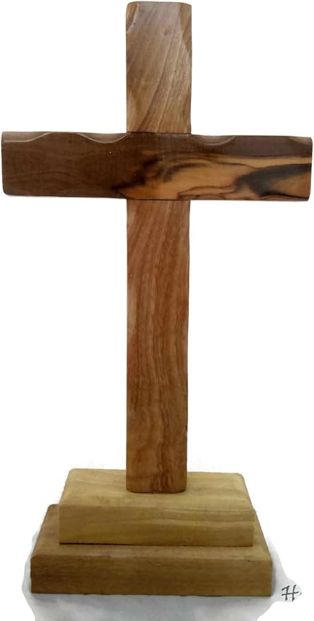 holyroses 橄榄木站立基督教十字会阿尔塔 棕色 10 英寸