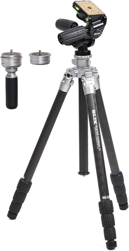slik 碳纤维三脚架 系统碳 螺母锁式 配备配件