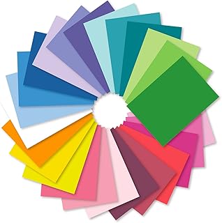 100 张印刷卡片纸,25 种颜色组合建筑纸,a4 120gsm 非常适合手工艺品