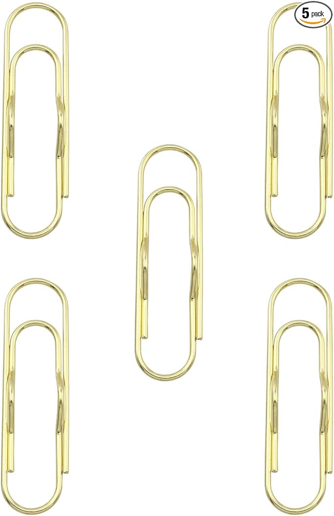 TAODAN 5PCS 创意笔筒适用于笔记本日记剪贴板,金属固定铅笔夹回形针学校