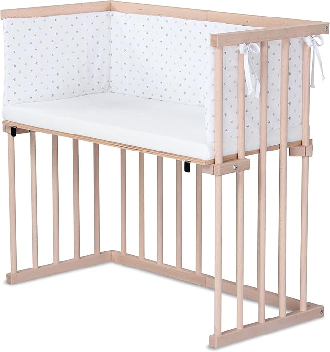 dreamgood 婴儿床 天然山毛榉材质 | 床垫 prime air | 小窝,黑白