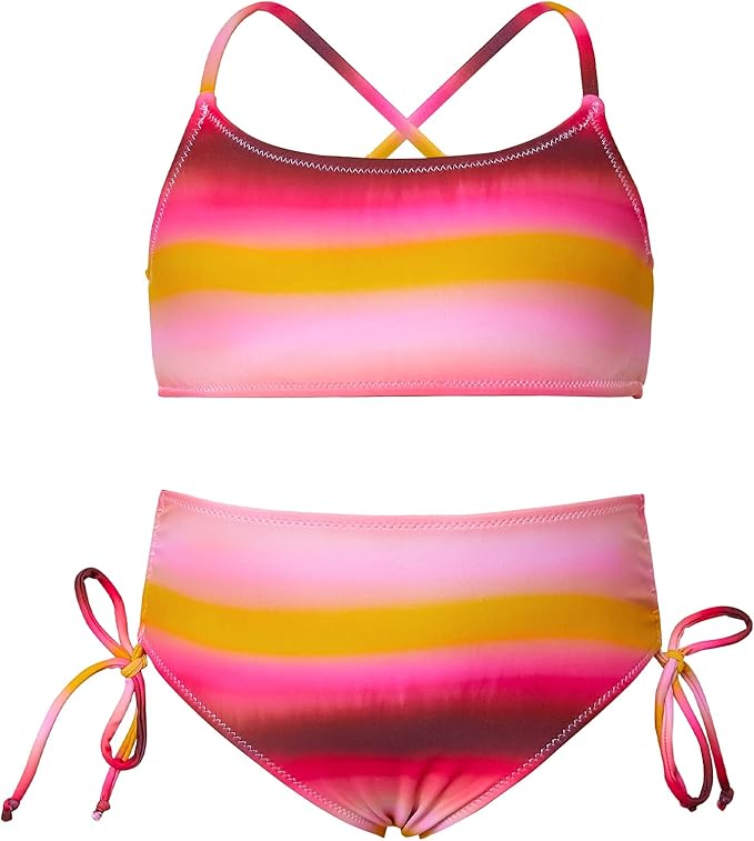 play tailor 女孩比基尼泳衣儿童泳衣 2 件套泳衣