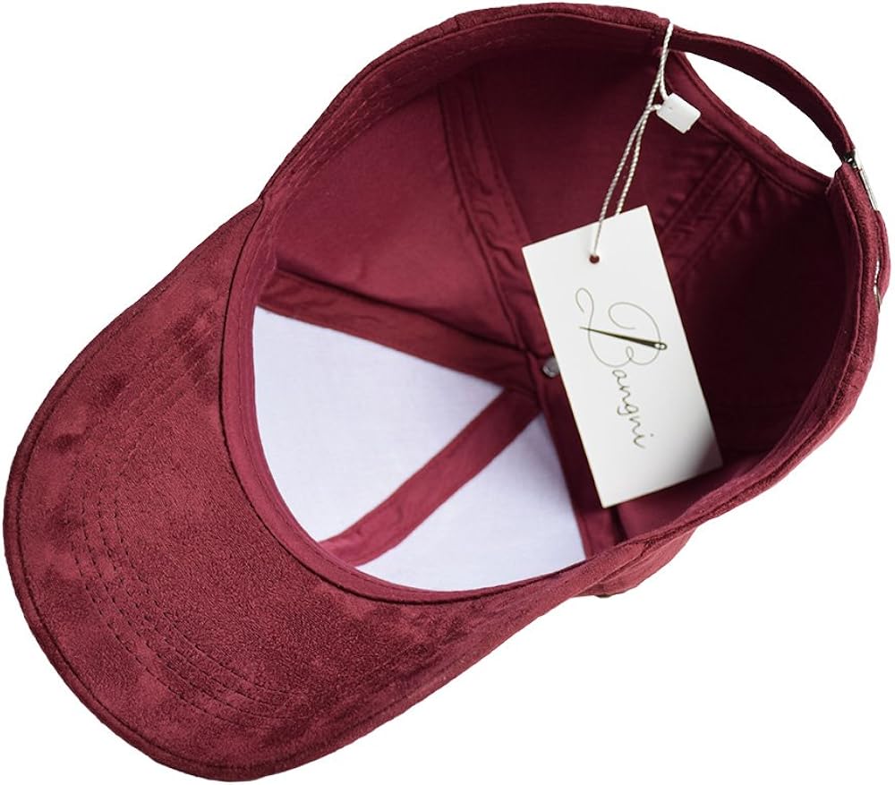 Snapback 绒面革棒球帽时尚运动帽嘻哈平帽女式可调节纯色帽子 红色one 亚马逊中国 服饰箱包