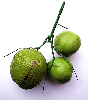 avivilea 1 束人造椰子假水果,适合热带主题派对装饰或展示