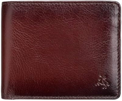 new gents 高端 visconti atelier 抛光皮革钱包 rfid 屏蔽, burnish