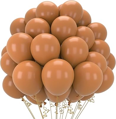 48 厘米深棕色哑光乳胶气球适用于棕色婴儿淋浴生日婚礼新娘送礼会