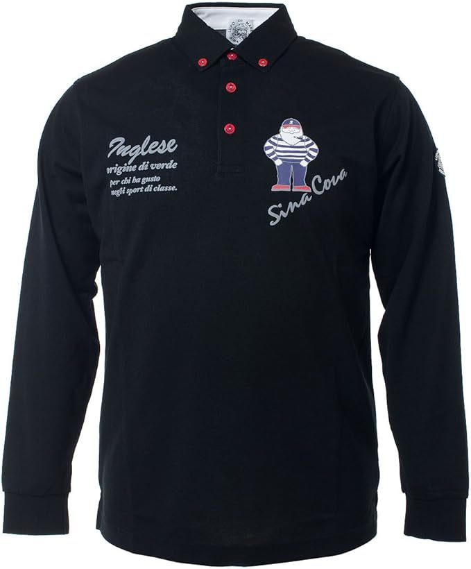 sina cova 男士长袖 polo 衫