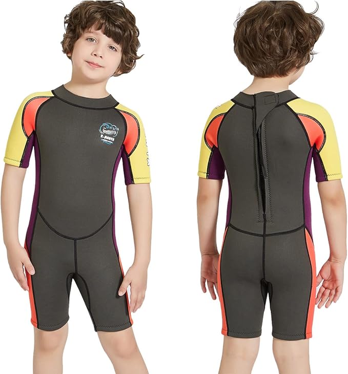 5毫米氯丁橡胶短款潜水服泳衣防紫外线保暖短袖潜水服适合游泳潜水 m