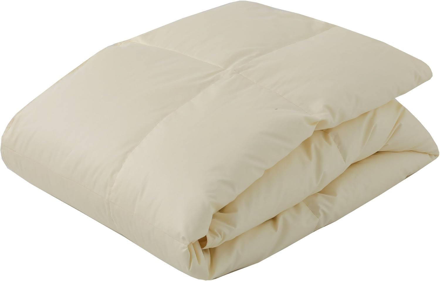 东京西川 羽绒被 鹅绒90% 西川 高级 素色 *防臭 日本制造 象牙色 シ