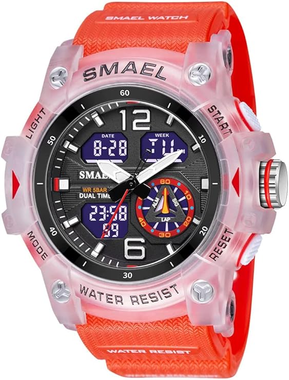 gosasa 攀登手表 男女通用 石英机芯 数字款 双时区显示