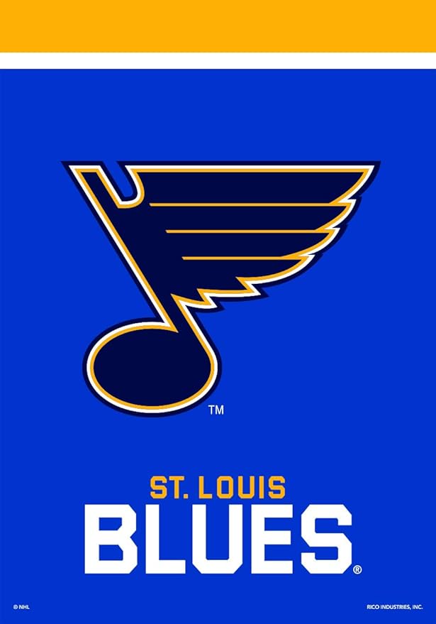 louis blues house flag 曲棍球认证 71.12 厘米 x 101.60 厘米