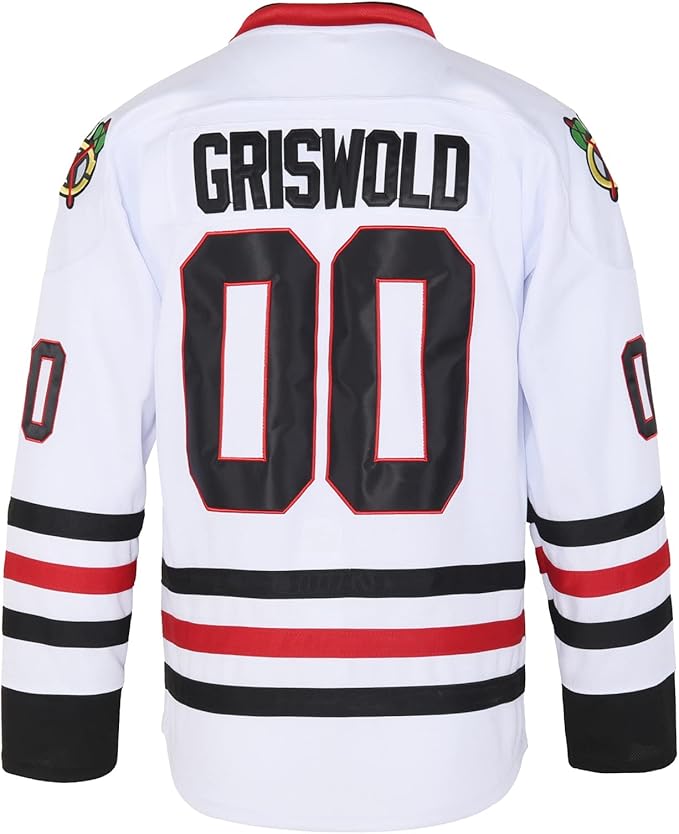 clark griswold #00 球衣国家兰蓬圣诞假期电影冰球球球衣 x-mas 男士