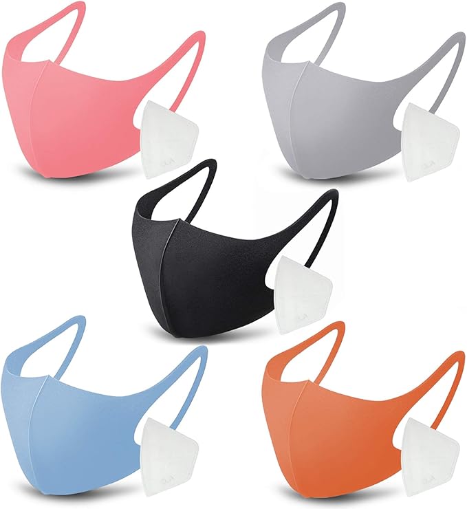 中性成人儿童时尚 3d 无缝合可洗可重复使用透气面罩轻薄 - 韩国制造