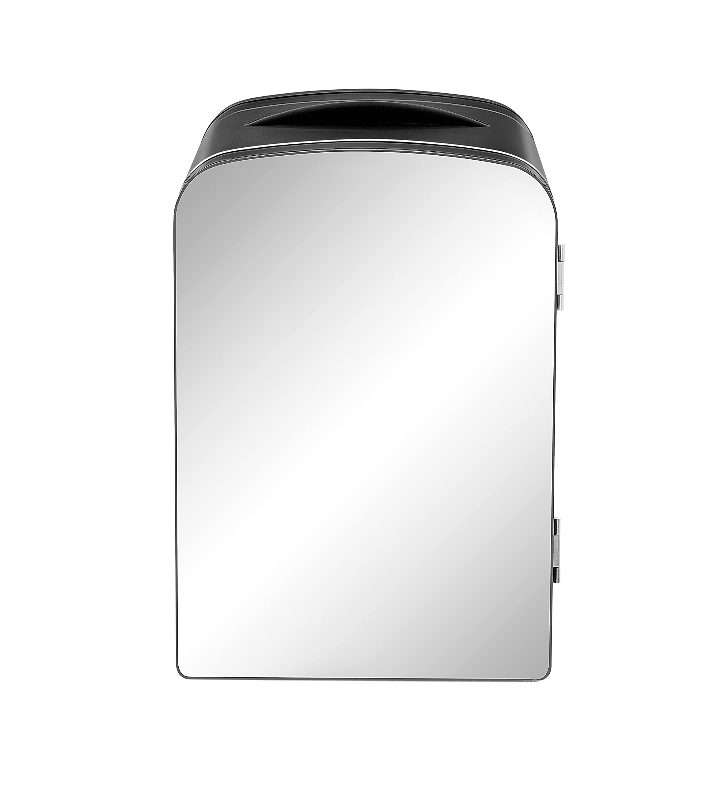 Chefman Portable Mirror Personal Fridge 4 litre Mini fridge Skincare Cosmetics Storage * Serum and Mask, small suitable for desktop or travel, cool heating, cosmetic applications, black