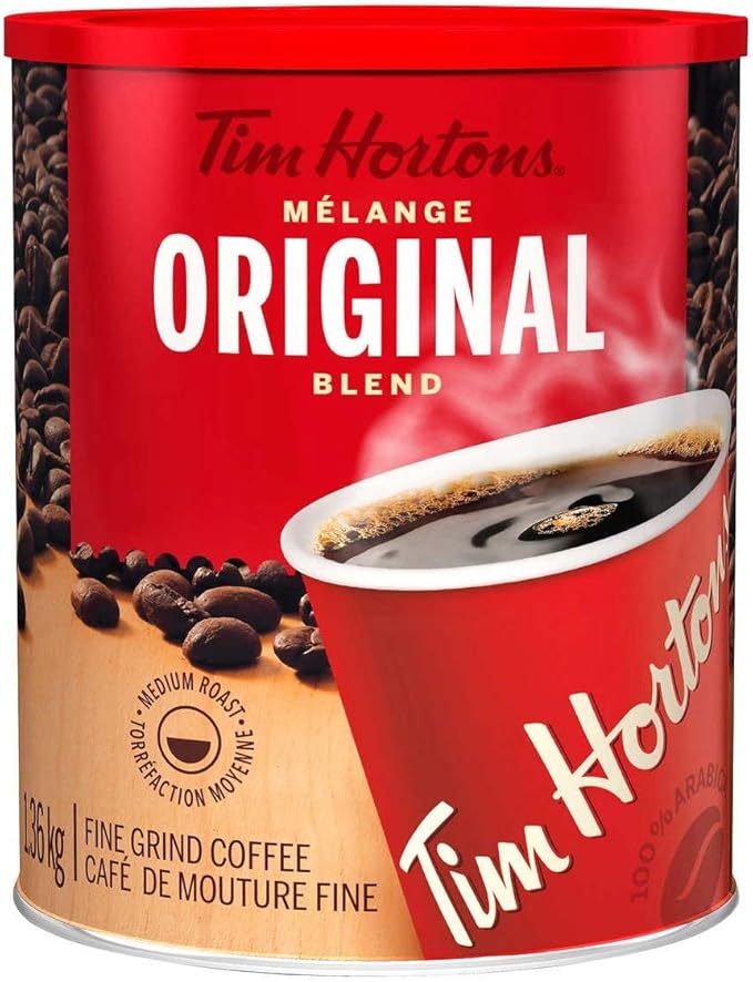 tim hortons 咖啡,原色混合,1.36 千克 47.97 盎司超大. 中等烘烤.
