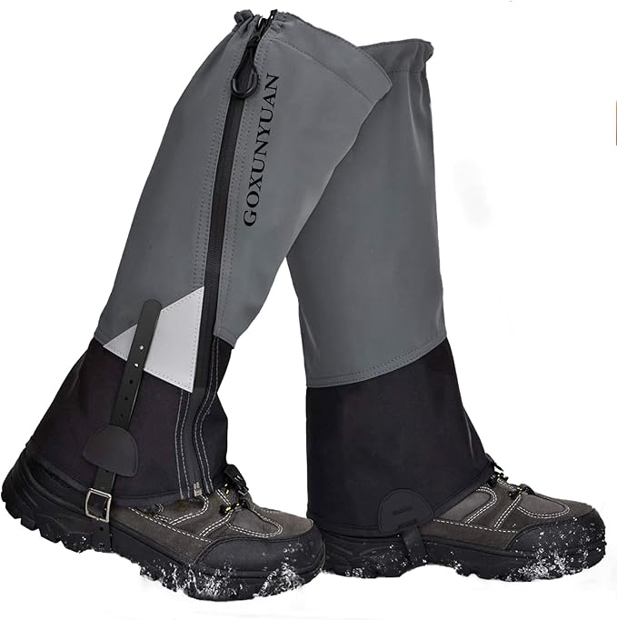 goxunyuan 徒步护腿,透气可调节雪地靴紧身裤护腿套,男女户外散步