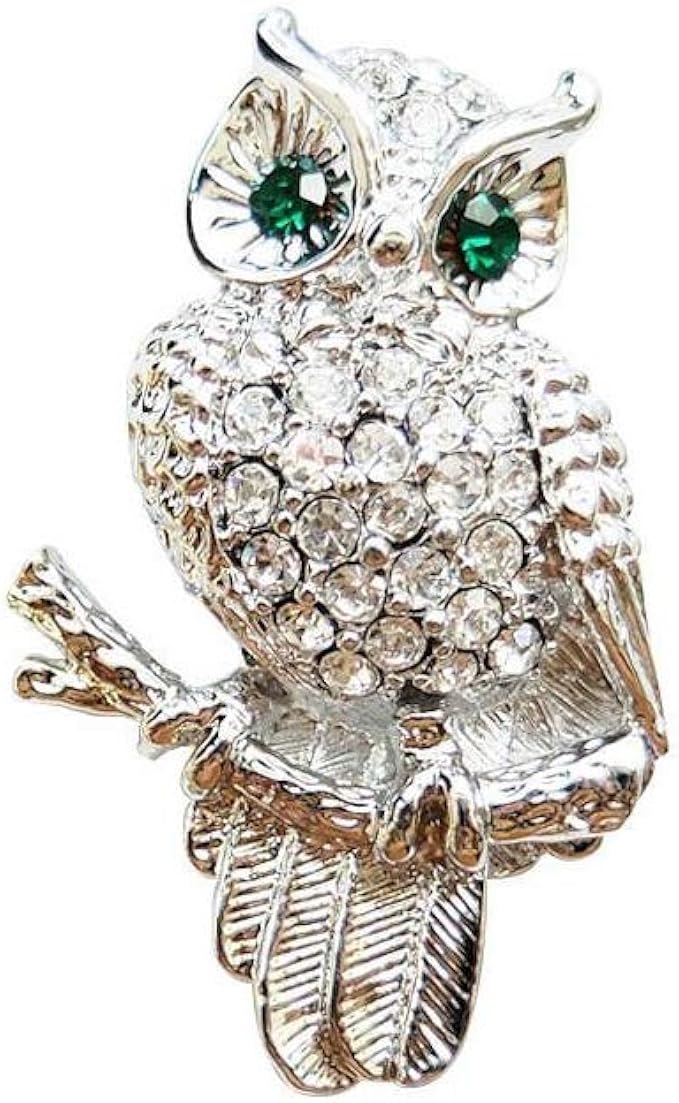 胸针 猫头鹰 o-b76 银色
