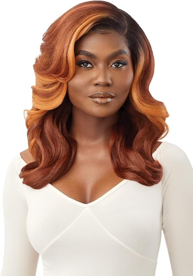 outre 前蕾丝假发 sleeklay 部分深 c 蕾丝部分 antalia (drff4/磨砂