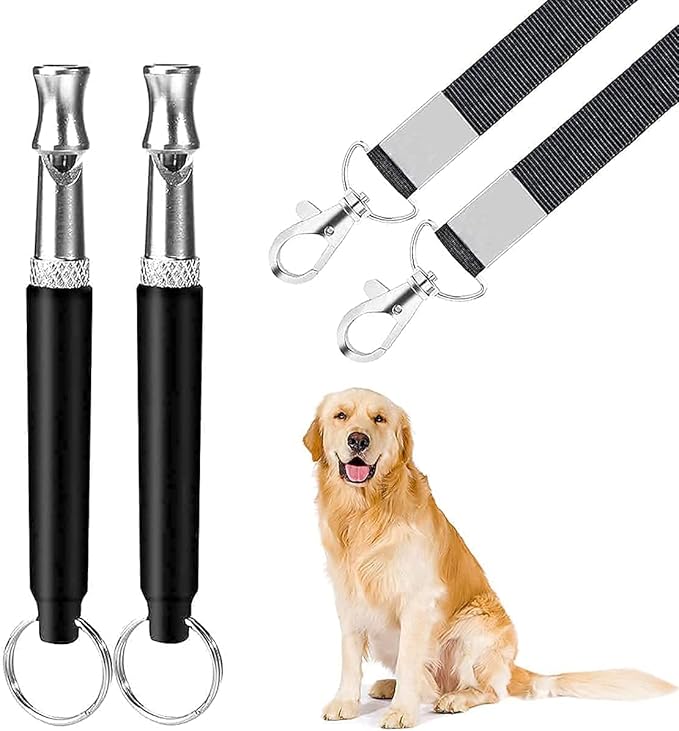 狗狗口哨(2 件装),可调节频率超声波狗狗口哨,静音狗狗口哨跟踪器