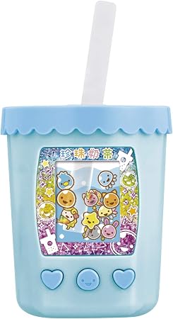 Bandai 万代游戏机珍珠奶茶机搅拌混合 Puni Tapi酱嫩弹珍珠酱蓝色奶茶 玩具 亚马逊中国