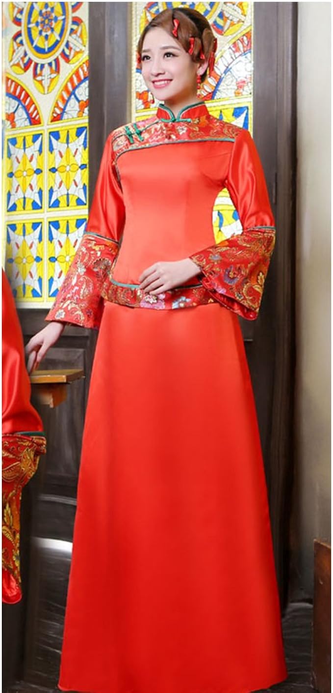 千百思秀禾服秀和服新娘结婚礼服龙凤褂敬酒中式改良古装旗袍红色xl 千百思 服饰箱包 亚马逊中国 千百思秀禾服秀和服新娘结婚礼服龙凤褂敬酒中式改良古装旗袍红色xl 千百思 服饰箱包 亚马逊中国