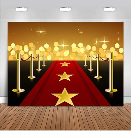 Mocsicka-软皮鹿红地毯背景金色斑点装饰背景Gold star red carpet-价格 