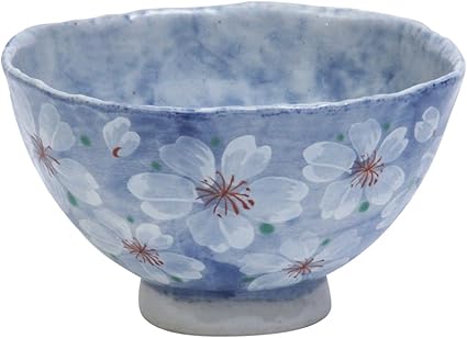 Bloom 美浓烧花朵茶碗 蓝色 ブルーム Bloom 价格报价图片