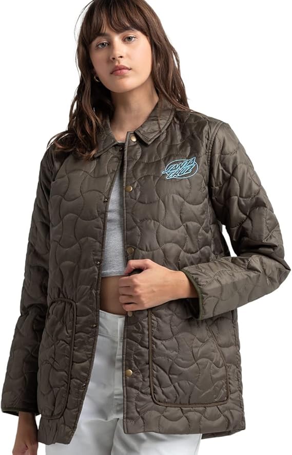 santa cruz 女式椭圆圆点绗缝夹克