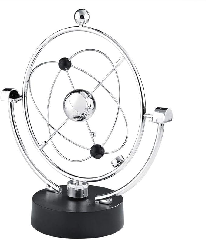 电子万年运动玩具模拟银河年度模型电子秋千球旋转平衡球物理科学玩具