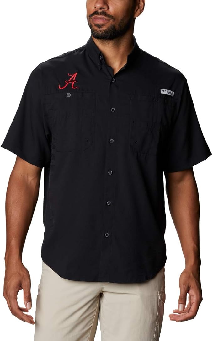 columbia ncaa alabama crimson tide 男士 tamiami 短袖衬衫,4xt,ala