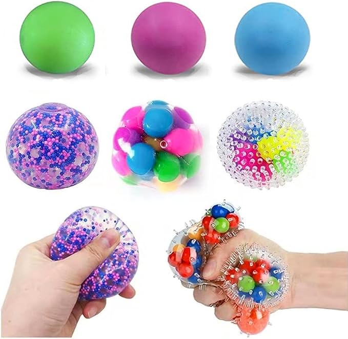 变化,6 只装水珠感官球,抗压力感官球玩具,*感官柔软球,抗*弹性玩具