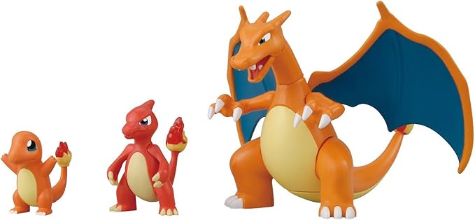 bandai 万代 精灵宝可梦模型 pokepla 喷火龙进化套装 hgd-181336