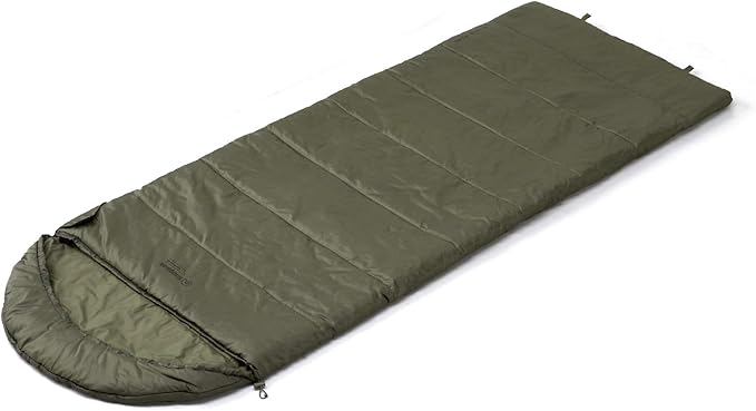 snugpake 睡袋 无拉链式 方形 可连接 橄榄色 2季通用 可整体清洗