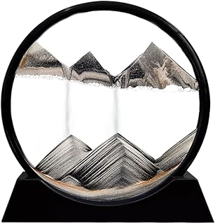 3d 深海显示运动动态流动砂砾照片沙漏桌面艺术家庭办公室装饰派对