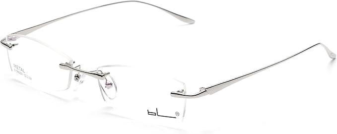 jns 钛合金弹性无框*眼镜框架透明镜片