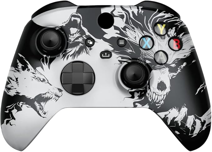 un-modded 定制控制器兼容 xbox one s/x. (3.5 毫米插孔)(狼灵魂)