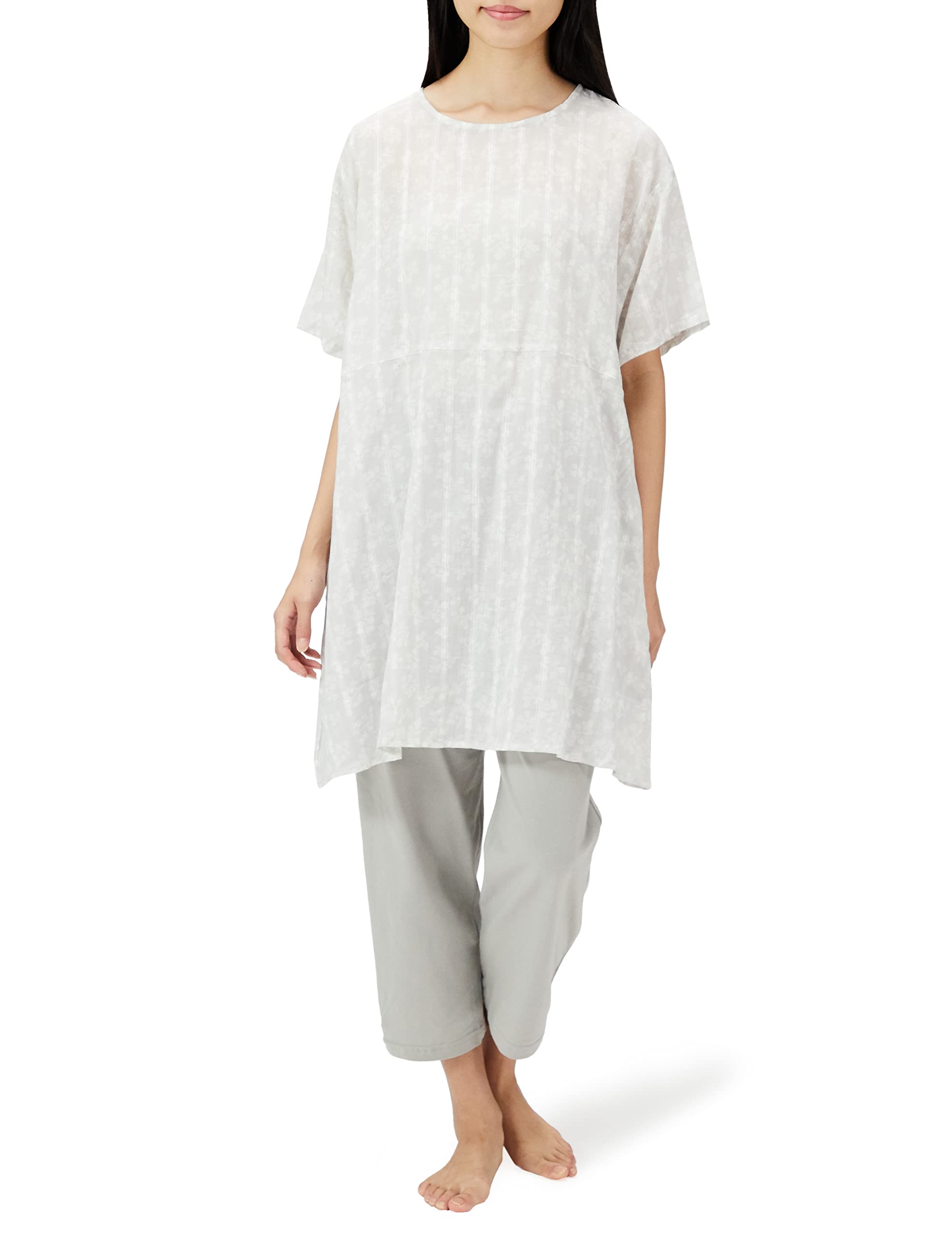 Pegasus Japanese homewear multi-arm print top dress × Leggings suit for women