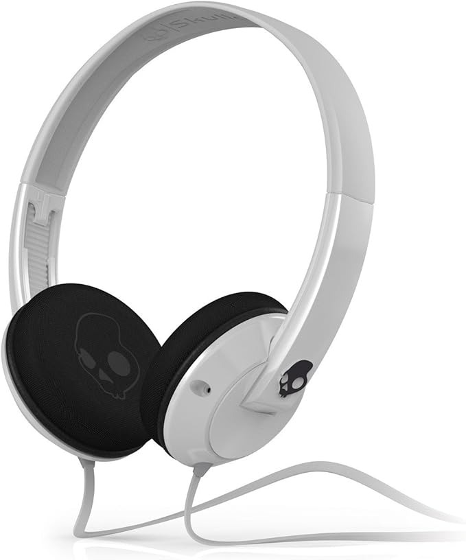 skullcandy 骷髅耳机 uprock2.0 头戴式耳机 银白