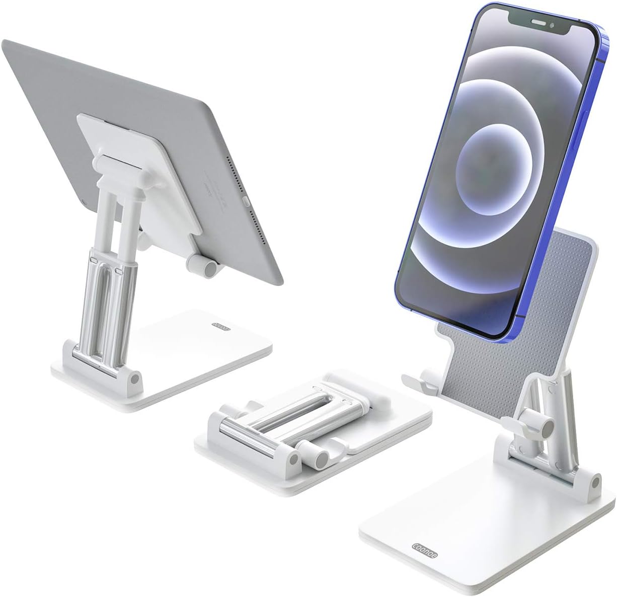 coonoe 手机支架可折叠手机大支架,适用于桌子,多角度和高度可调支架