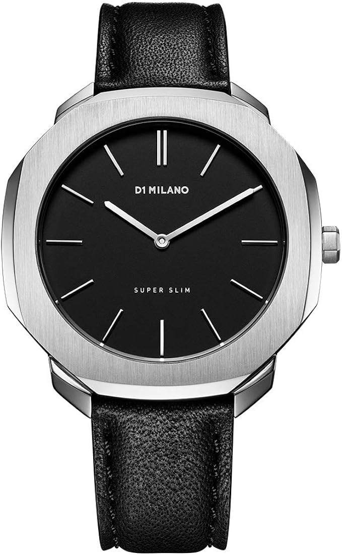 d1 milano 超薄黑色表盘男式手表 sslj01