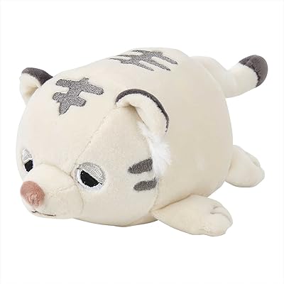 livheart 吉祥物 棉花糖动物 白虎之丁 (全长约11厘米) 毛绒玩具