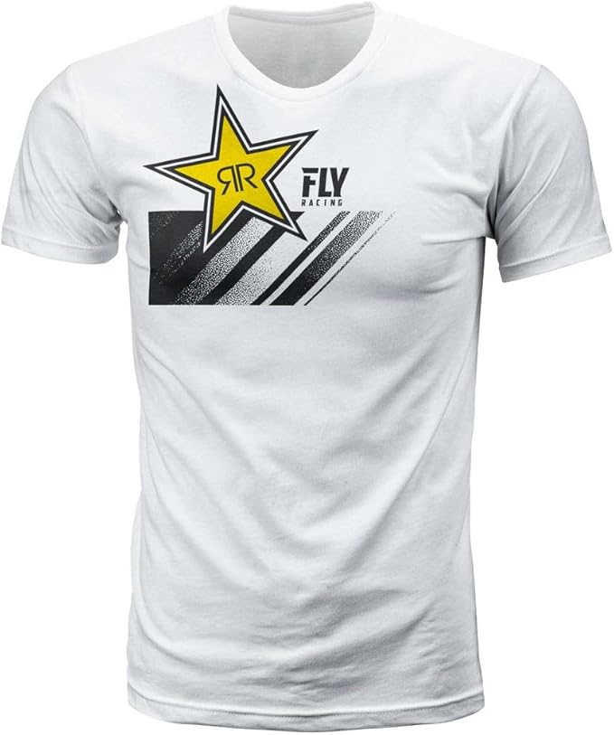 飞行 racing rockstar t 恤 中 白色 352-1134m