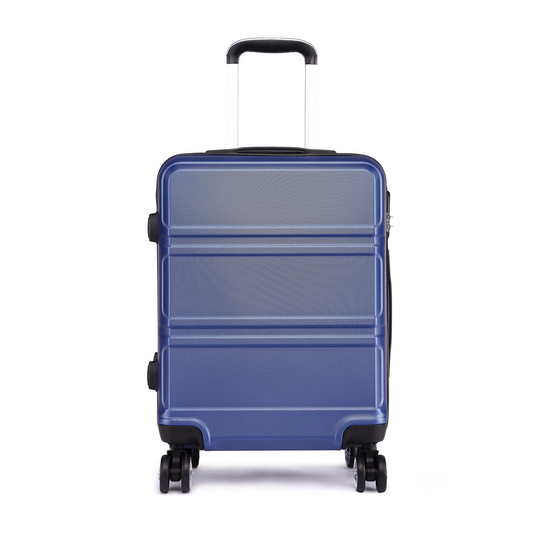 Kono 24 inch medium check-in luggage Hard shell ABS Travel Trolley case 65 cm,61 L trolley case. , * blue, 24", take it with you