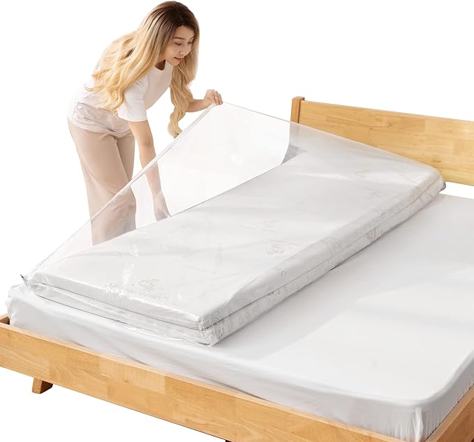 9 厘米) 节省空间真空收纳袋,超大真空袋,双床垫真空袋特大号,真空封