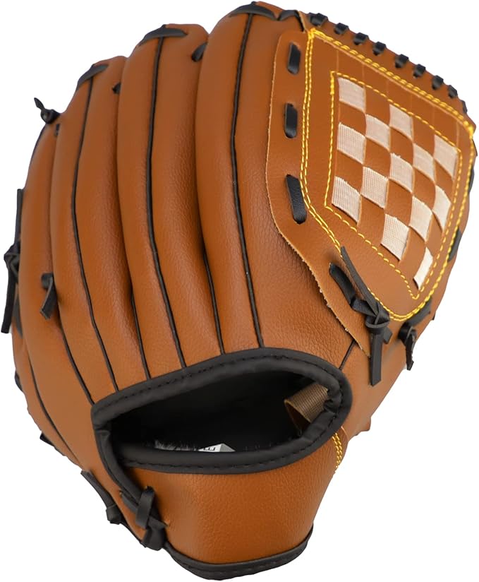 duatuk sports 棒球垒球手套,右手野外手套加厚软训练 t 型球手套