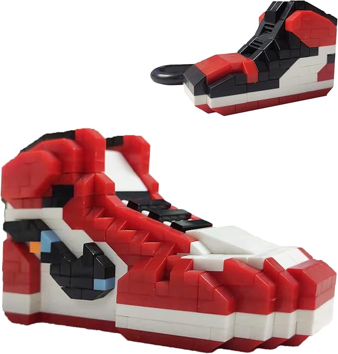 成人积木 diy 迷你鞋工艺装饰套件 aj 鞋子系列迷你积木 - 送给运动鞋